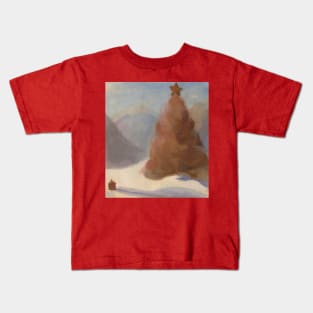 Christmas tree watercolours Kids T-Shirt